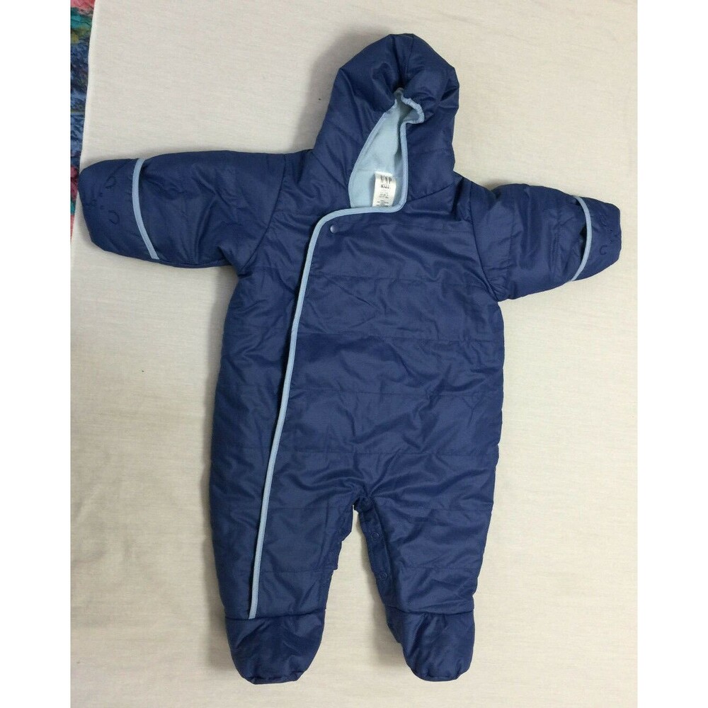 BABY GAP BOYS SNOWSUIT FLEECE LINED SIZE 3-6 MONTHS